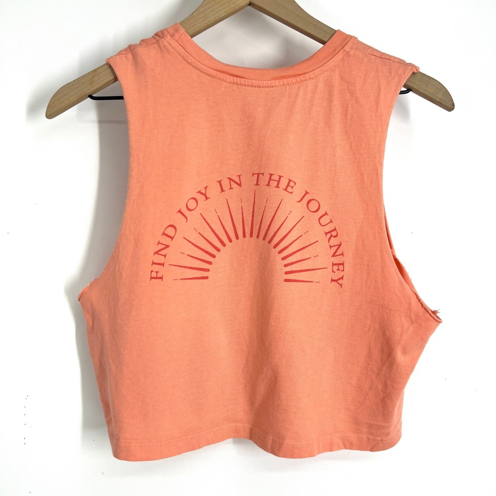 Spiritual Gangster Find Joy In The Journey Muscle Tank Top Neon Nectar XS NEW